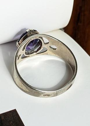 Винтажное серебряное кольцо в позолоте серебро 875 винтаж перстень2 фото