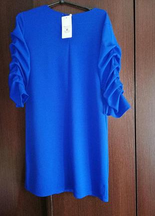 Синее платье