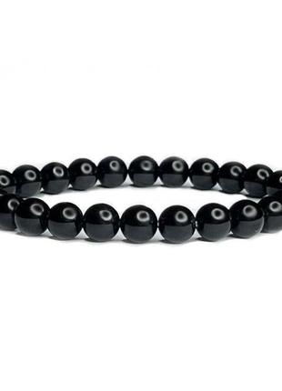 Браслет из черного агата