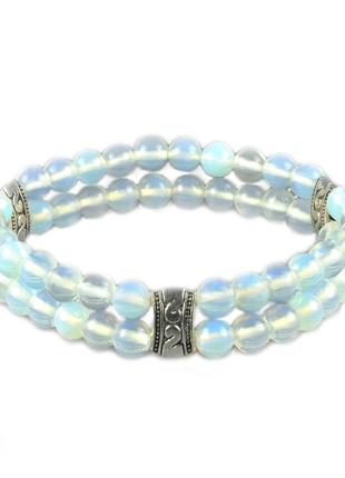 Браслет из лунного камня двойной