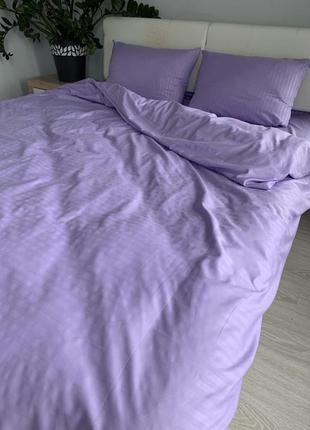 Комплект постельного белья | бязь страйп бузковый | полуторный размер7 фото