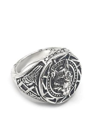 Кольцо с изображением волка