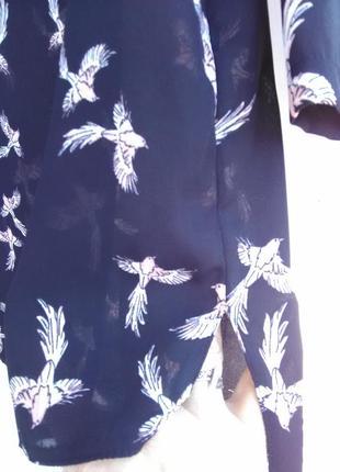 Чудесная блуза с птицами6 фото