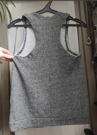Стильная майка блуза из плотного хлопка с декором koton3 фото