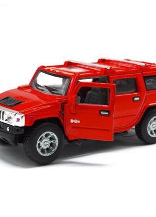 Машинка kinsmart "hummer h2" (красная)