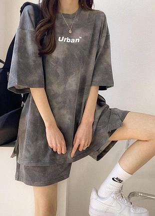 Костюм с шортами женский urban m qiffer серый