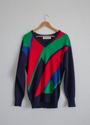 Вовняний вінтажний светр lyle scott3 фото