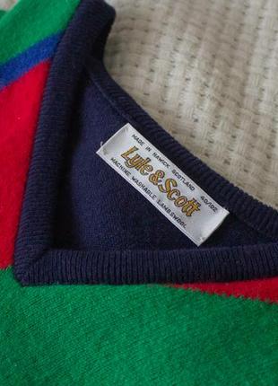Вовняний вінтажний светр lyle scott8 фото