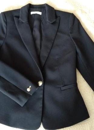 Блейзер-піджак класика navy синій mango