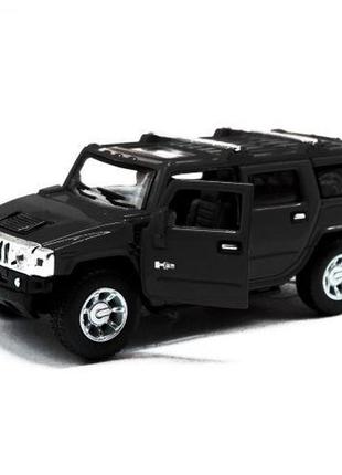 Машинка kinsmart "hummer h2" (черная)