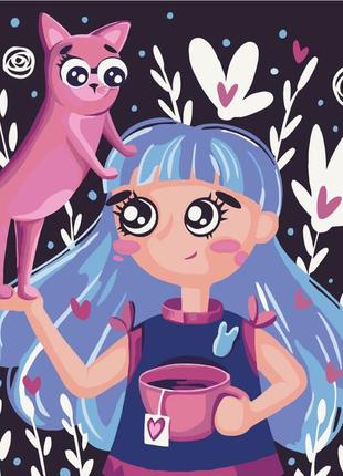 Картина за номерами 30х40 на дерев'яному підрамнику "допитливі друзі © karina shuba" kbs0119