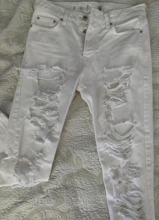 Джинси білі, бойфренди