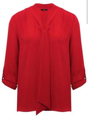 Шикарная блуза красного цвета "m&cо"1 фото