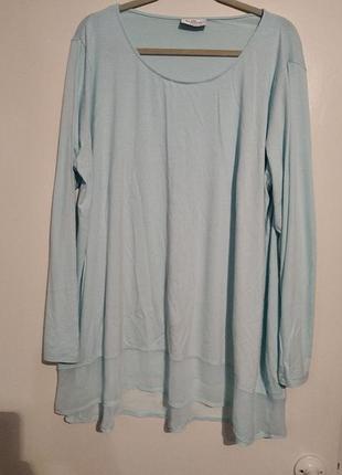 Трикотажна кофта з довгим рукавом xl наиуральная