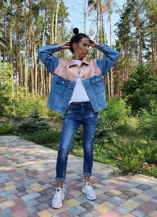 Женская джинсовая куртка wiya (италия) размер м4 фото