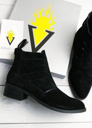 Volatile оригинал черные замшевые ботинки 37р бренд из сша2 фото