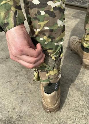 Форма тактична мультикам ріпстоп. костюм кітель + штани військовий армійський10 фото
