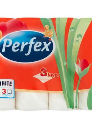 Туалетний папір perfex pure white 3 шари 24 рулони (8606102287039)