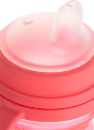 Поїльник-непроливайка canpol babies із силіконовим носиком firstcup 150 мл рожевий (56/614_pin)5 фото