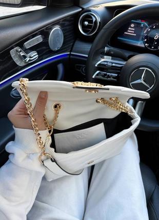 Сумка pinko puff white / gold 4