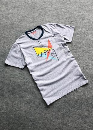 Оригінальна футболка kappa big logo t-shirt grey