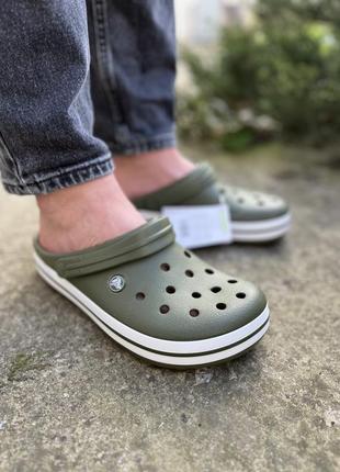 Crocband crocs крокбенд крокс хакі