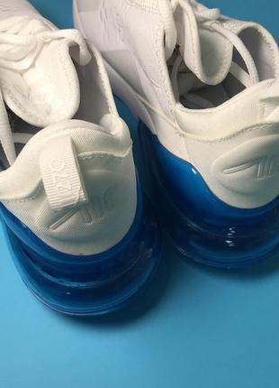 🌹новинка🌹   женские шикарные кроссовки найк nike air max 270 white blue7 фото