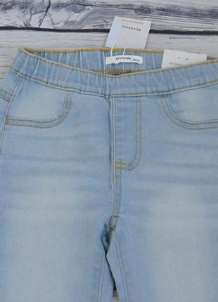 12-18/1-2/2-3/3-4/4-5 р нові фірмові джинсові легінси джегінси трегінси деніму дівчинці reserved9 фото
