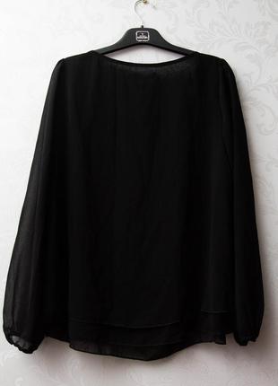 Элегантная черная блуза.2 фото