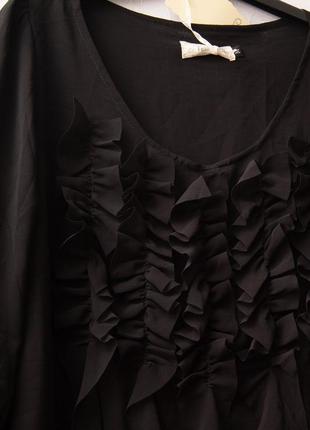 Элегантная черная блуза.3 фото