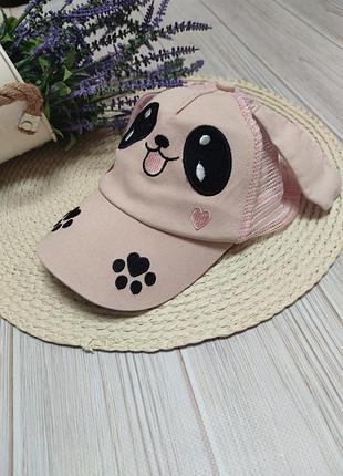 Кепка, картуз на дівчинку, кепка з вушками