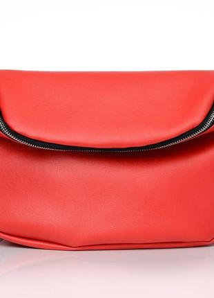 Женская сумка sambag milano - красная8 фото