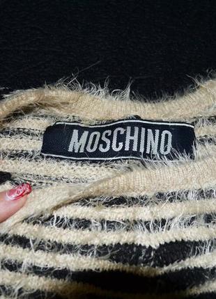 Полосатый свитер moschino размер s – l (оверсайз )6 фото