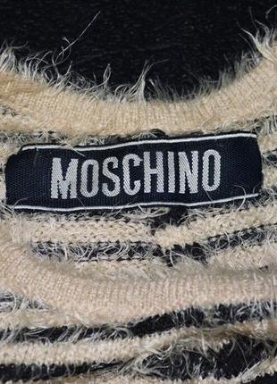 Полосатый свитер moschino размер s – l (оверсайз )7 фото