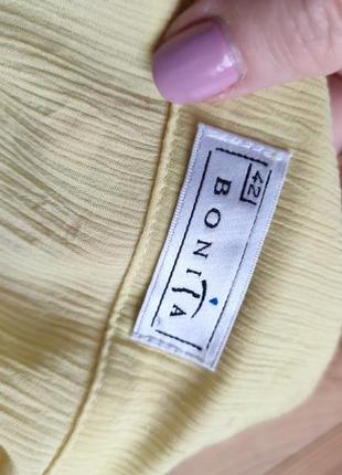 Красивая блузка рубашкой l-2xl из жатой ткани,есть микродефект6 фото