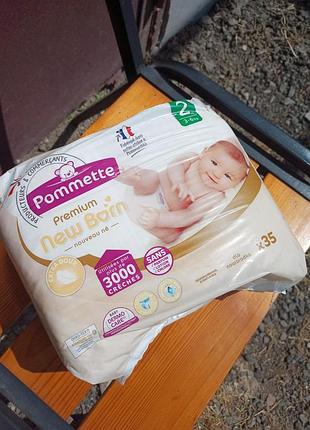 Підгузки pommette premium, 2 ( 3-6 кг.)  35 шт.