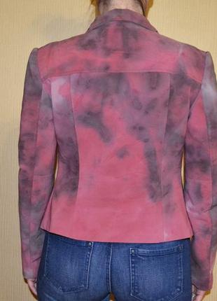 Пиджак без застежки, блайзер, жакет с вышивкой бисером и камнями рубином6 фото