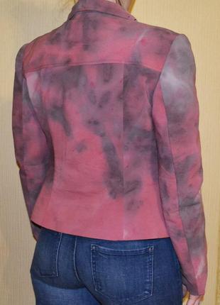 Пиджак без застежки, блайзер, жакет с вышивкой бисером и камнями рубином7 фото