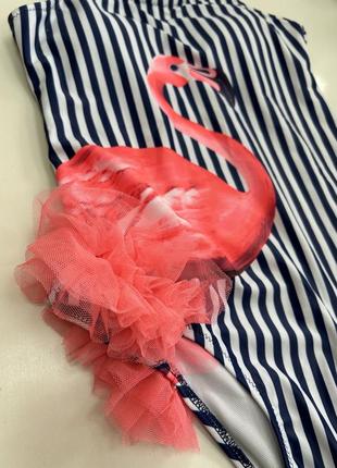 Сдельный купальник фламинго 8л5 фото