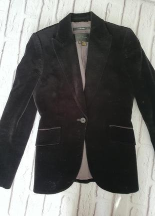 Стильный велюровый пиджак с красивейшей подкладкой zara8 фото