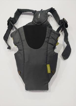 Качественный слинг, рюкзак-кенгуру infantino серого цвета