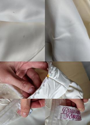 Плаття весільне вишивка бісер біле пишне вінтажне benjamin roberts 20 4xl xxxl xxxl xxl xxl10 фото