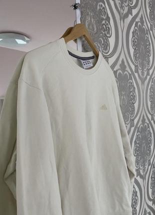 Чоловічий базовий однотонний молочний світшот adidas