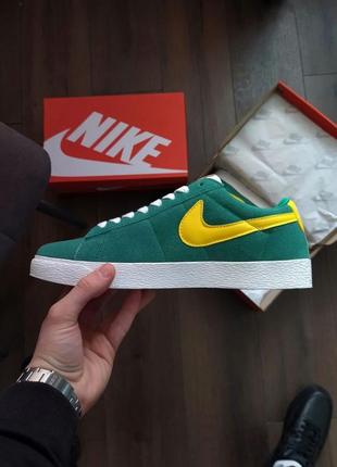 Кроссовки nike blazer low pro green