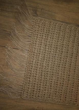 Плетеный коврик брюгге, придверный коврик с кисточками,джутовый эко/бохо скандинавский ковер