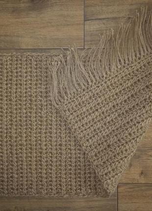 Плетеный коврик брюгге, придверный коврик с кисточками,джутовый эко/бохо скандинавский ковер