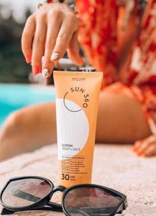 Солнцезащитный лосьон для лица и тела oriflame sun 360 с spf 30 125 мл 34890