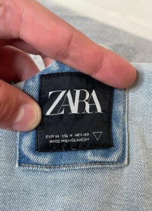 Джинсовка zara состояние: идеал размер (м)4 фото