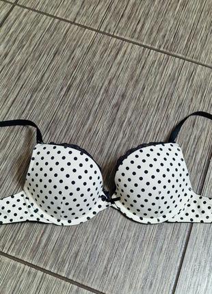 Стильний бюстгальтер в горох h&м