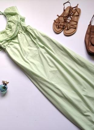 Літнє плаття міді м'ятного кольору2 фото